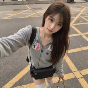 甜美女生街拍